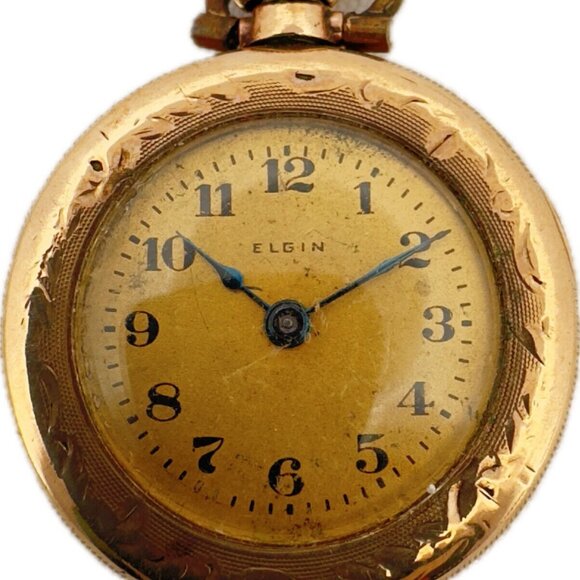 Vintage Elgin Convertible 15 Jewel Ladies Mechanical Wristwatch 444 Gold Filled - Picture 1 of 6